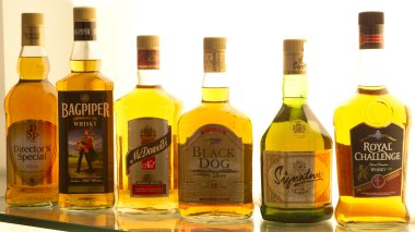 United Spirits key whisky brands - Director’s Special, Bagpiper, McDowell No. 1, Black Dog, Signature and Royal Challenge