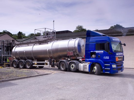 Delivery whisky tanker at Glen Catrine. Delivery whisky tanker at Glen Catrine.