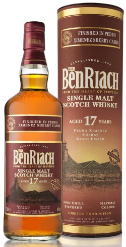 BenRiach 17 Year Old Pedro Ximenez Sherry Wood Finish