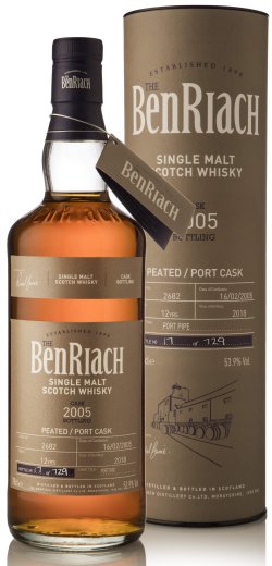 BenRiach 2005 Cask No. 2682 12 Year Old