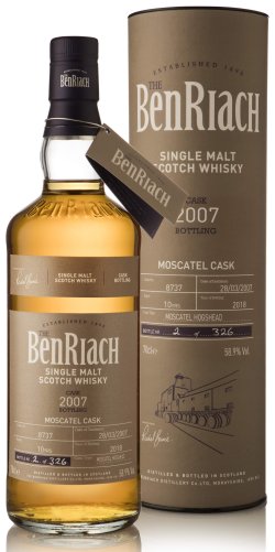 BenRiach 2007 Cask No. 8737 10 Year Old