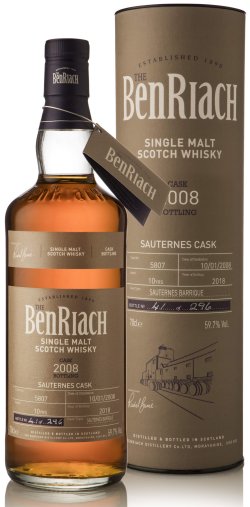 BenRiach 2008 Cask No. 5807 10 Year Old