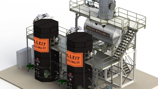 Rendering of Bulleit Distillery electrode boilers, courtesy of Precision Boiler