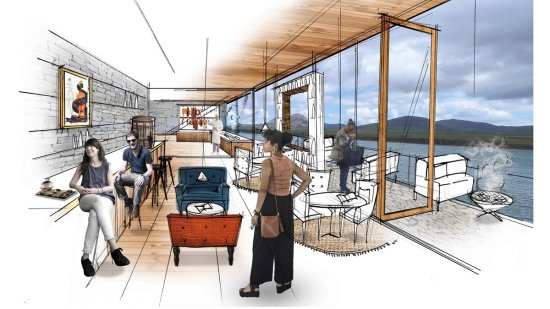 Caol Ila Distillery Artists Impression.
