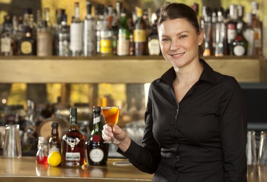 Mirka Kohutova from Barbecoa with her Dalmore ‘The Real Red Stag’ cocktail.