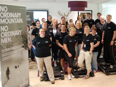 First Drinks Team Walk For Charity