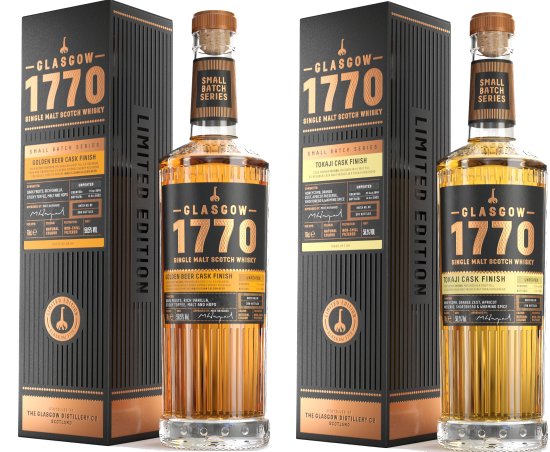 Glasgow 1770 Innis & Gunn Golden Beer Cask Finish and Glasgow 1770 Tokaji Cask Finish Glasgow 1770 Innis & Gunn Golden Beer Cask Finish and Glasgow 1770 Tokaji Cask Finish
