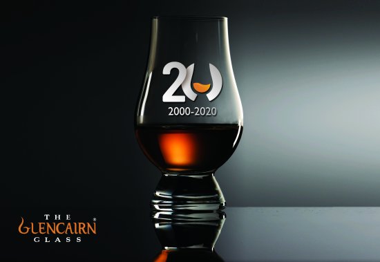 Glencairn whisky glass 20th birthday.