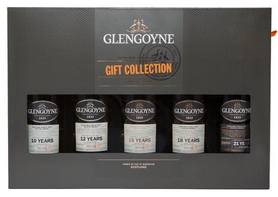 Glengoyne 5 X 20cl gift pack features the Glengoyne 10, 12, 15, 18 and 21 Year Old single malts. Glengoyne 5 X 20cl gift pack features the Glengoyne 10, 12, 15, 18 and 21 Year Old single malts