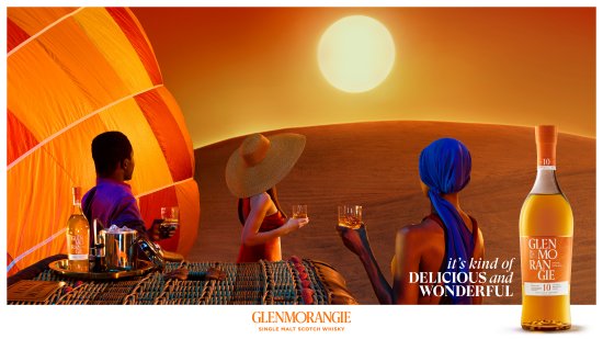 Glenmorangie 'It’s kind of delicious and wonderful' Hotair Balloon Visual Glenmorangie 'It’s kind of delicious and wonderful' Hotair Balloon Visual