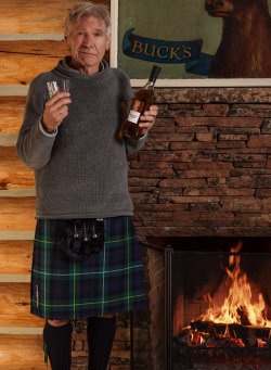 Harrison Ford with the new Glenmorangie Harrison Ford Limited Edition whisky