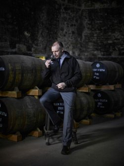 Iain McAllister in Glen Scotia Dunnage Warehouse