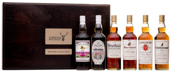 Gordon & MacPhail Speyside Collection is limted edition of 75 collections and presented in a wooden case. Gordon & MacPhail Speyside Collection is limted edition of 75 collections and presented in a wooden case.