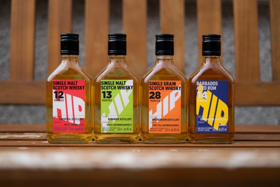 HIP inaugural range line-up four releases spanning single malt whisky, single grain whisky, and rum