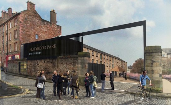 Holyrood Park Distillery artist impression.