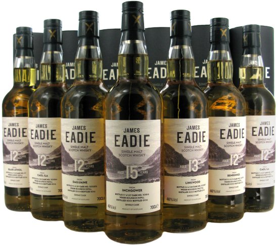 James Eadie independent bottler whisky range. James Eadie independent bottler whisky range.