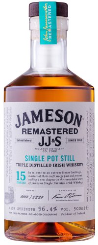 Jameson 15 Year Old Remastered Single Pot Still Irish Whiskey