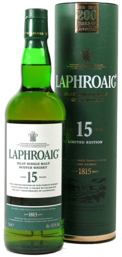 Review of Laphroaig 15 Year Old 200th Anniversary edition.