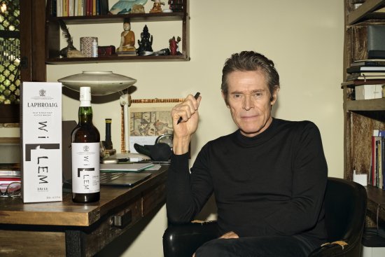 Laphroaig 'Willem by Willem' and actor Willem Dafoe Laphroaig 'Willem by Willem' and actor Willem Dafoe