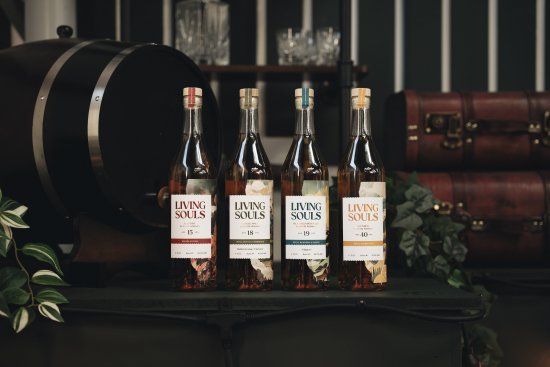 Living Souls Batch #1 15 Year Old Blended Scotch, 18 Year Old Ledaig Single Malt, 19 Year Old Islay Blended Malt and 40 Year Old Blended Scotch. Living Souls Batch #1 15 Year Old Blended Scotch, 18 Year Old Ledaig Single Malt, 19 Year Old Islay Blended Malt and 40 Year Old Blended Scotch.