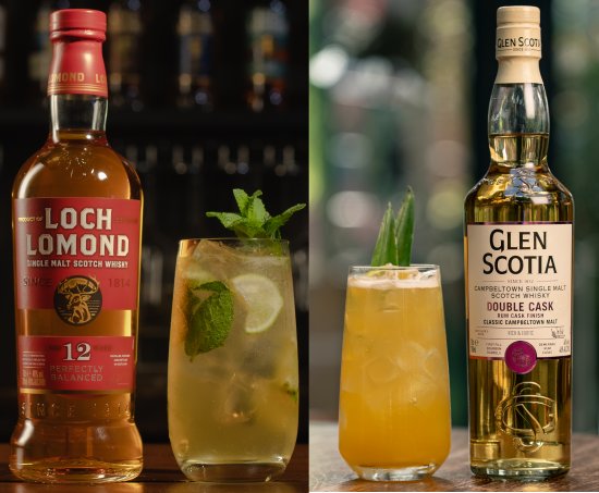 World Whisky Day Cocktails - The Turn by Loch Lomond Whiskies & Neptune's Cargo by Glen Scotia
