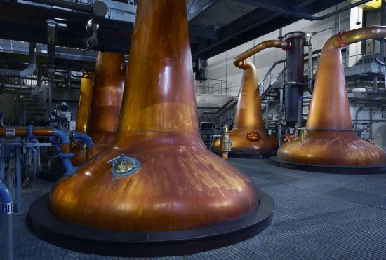 Macduff distillery has five of the smallest copper pot stills in Scotland. Macduff distillery has five of the smallest copper pot stills in Scotland.