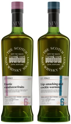 SMWS 134.1 & SMWS 134.2 Paul John Indian Whisky