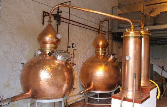 Strathearn Distillery small stills.