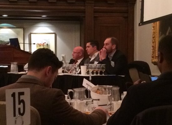 Stuart MacPherson, The Macallan. Iain McCallum, Morrison Bowmore Distillers and Nicolas Vilalon, Portfolio The Macallan and Highland Park.